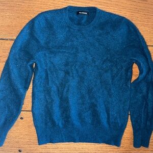 NAADAM Men's Peacock Blue Crewneck Sweater